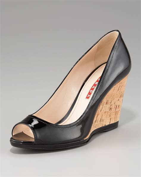 prada womens wedge pumps|prada pumps and sandals.